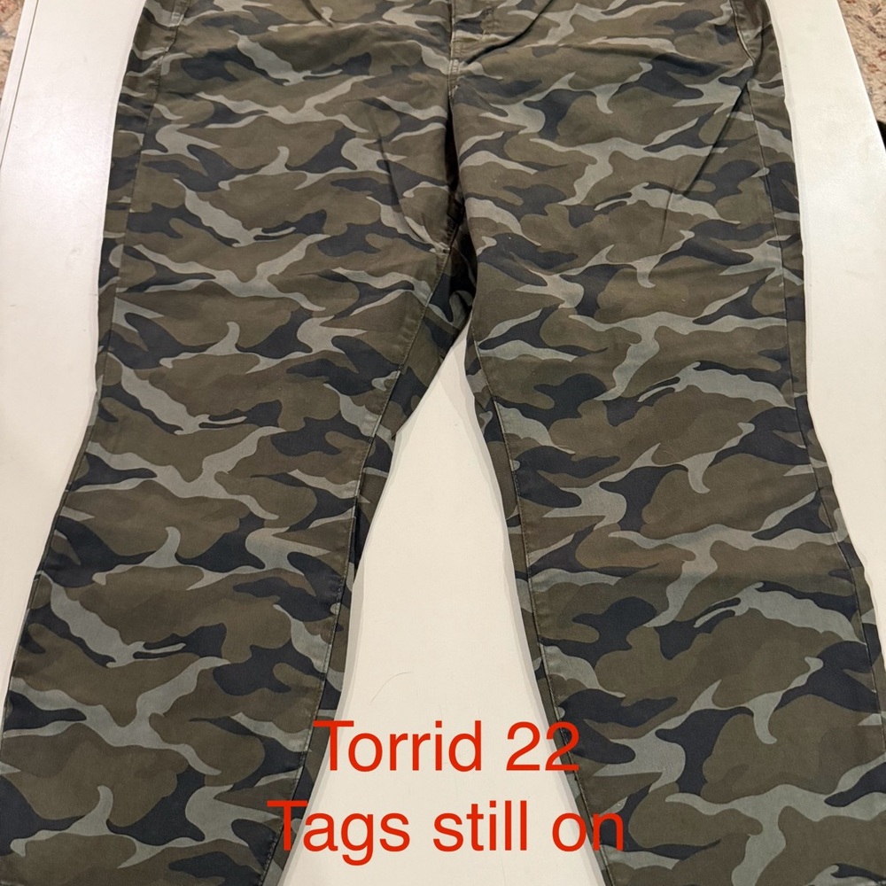 Torrid Green Camo Trousers
